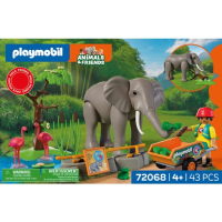 PLAYMOBIL 72068 - Animals & Friends - Olifant met Dierenverzorger