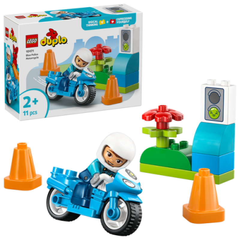 DUPLO 10471 Blauwe Politiemotor