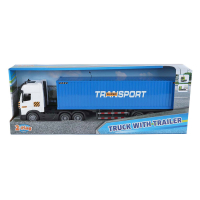 2-Play Vrachtwagen met oplegger frictie licht en geluid 38cm 510417