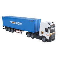 2-Play Vrachtwagen met oplegger frictie licht en geluid 38cm 510417