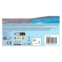 2-Play Vrachtwagen met oplegger frictie licht en geluid 38cm 510417