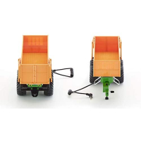 Siku 6780, Dubbel-as-aanhangwagen, 1:32, op afstand bestuurbaar, voor Siku Control-voertuigen met aanhanger-trekhaak, metaal/kunststof, oranje