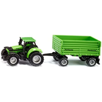 siku 1606, DEUTZ-FAHR-trekker met 2-assige Fortuna-aanhanger