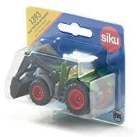 siku 1393, Fendt 1050 Vario Tractor met voorlader, groen/zwart, beweegbare voorlader, verwijderbare cabine, rubberen banden