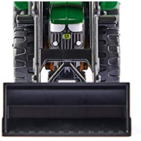 siku 1395, John Deere Tractor met voorlader, groen, metaal/kunststof, rubberen banden, beweegbare voorlader