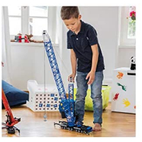 siku 4810, Mobiele kraan, 1:55, koppelbaar, metaal/kunststof, blauw, met lier en gewichten