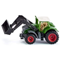 siku 1393, Fendt 1050 Vario Tractor met voorlader, groen/zwart, beweegbare voorlader, verwijderbare cabine, rubberen banden