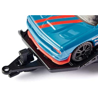 siku 2565, Dodge Charger met Dodge Challenger SRT Racing, hemelsblauw, metaal/kunststof, 1:55, deuren kunnen open