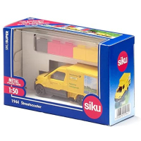Siku 1944, Streetscooter, 1:50, metaal/kunststof, geel, incl. trekhaak
