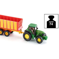 Siku 1650 John Deere+hooiwagen