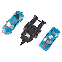 siku 2565, Dodge Charger met Dodge Challenger SRT Racing, hemelsblauw, metaal/kunststof, 1:55, deuren kunnen open