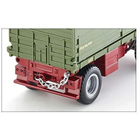 siku 6781, Tweezijdige kiep-aanhangwagen, 1:32, op afstand bestuurbaar, voor SIKU Control-voertuigen met aanhanger-trekhaak, metaal/kunststof, groen