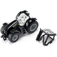 siku 1397, DEUTZ-FAHR TTV 7250 Warrior, metaal/kunststof, zwart, speelgoedtractor voor kinderen