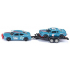 siku 2565, Dodge Charger met Dodge Challenger SRT Racing, hemelsblauw, metaal/kunststof, 1:55, deuren kunnen open