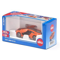 siku 2348, BMW i8 LCI, oranje/zwart, metaal/kunststof, 1:50, deuren kunnen open, verwijderbare banden