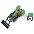 siku 1395, John Deere Tractor met voorlader, groen, metaal/kunststof, rubberen banden, beweegbare voorlader