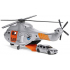 siku 2527, SAR-transporthelikopter, 1:50, metaal/kunststof, zilver, incl. brancard en speelgoedfiguur, automatisch inschuifbare lier