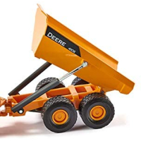 SIKU 3506, John Deere Dumper, bouwplaatsvoertuig, 1:50, metaal/kunststof, oranje, kiepbare put.
