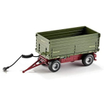 siku 6781, Tweezijdige kiep-aanhangwagen, 1:32, op afstand bestuurbaar, voor SIKU Control-voertuigen met aanhanger-trekhaak, metaal/kunststof, groen