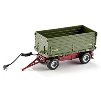 siku 6781, Tweezijdige kiep-aanhangwagen, 1:32, op afstand bestuurbaar, voor SIKU Control-voertuigen met aanhanger-trekhaak, metaal/kunststof, groen
