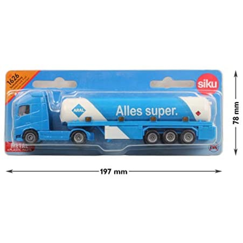 siku 1626, Tankwagen, metaal/kunststof, 1:87, blauw/wit, ARAL-look