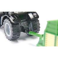 siku 1397, DEUTZ-FAHR TTV 7250 Warrior, metaal/kunststof, zwart, speelgoedtractor voor kinderen