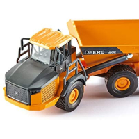 SIKU 3506, John Deere Dumper, bouwplaatsvoertuig, 1:50, metaal/kunststof, oranje, kiepbare put.