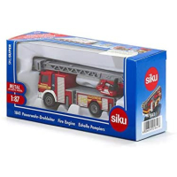 siku 1841, Brandweerwagen, 1:87, metaal/kunststof, rood, beweegbare ladder