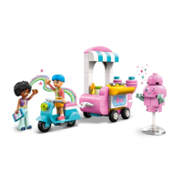 LEGO 42643 Suikerspinkraam en Scooter