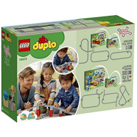 LEGO 10872 DUPLO Town Treinbrug en -rails Bouwstenenset met claxon actiesteen