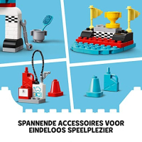 LEGO 10947 DUPLO Town Racewagens Speelgoed Auto voor Kinderen van 2 + Jaar Oud