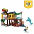  LEGO 31118 Creator 3-in-1 Surfer Strandhuis, Vuurtoren en Zomerhuis met Zwembat, Speelgoed voor Kinderen van 8 Jaar en Ouder