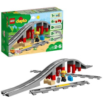 LEGO 10872 DUPLO Town Treinbrug en -rails Bouwstenenset met claxon actiesteen
