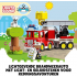 LEGO 10969 DUPLO Town Brandweerauto, Vrachtwagen met Zwaailicht en Sirene, Brandweer- en Dierenfiguren, Educatief Speelgoed voor Peuters vanaf 2 Jaar