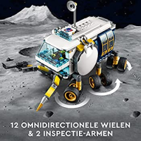 LEGO 60348 City Maanwagen, NASA geïnspireerde speelgoed voor kinderen vanaf 6 jaar oud met 3 astronaut Minifiguren