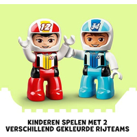 LEGO 10947 DUPLO Town Racewagens Speelgoed Auto voor Kinderen van 2 + Jaar Oud