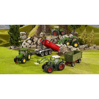 siku 6781, Tweezijdige kiep-aanhangwagen, 1:32, op afstand bestuurbaar, voor SIKU Control-voertuigen met aanhanger-trekhaak, metaal/kunststof, groen