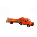 521714 KIDS GLOBE 521714 LANDROVER DEFENDER MET REDDINGSBOOT TRAILER