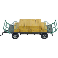 SIKU 1946 Tractor met Balengrijper en Aanhanger