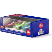 Siku Giftset Cabrio 17 Cm Staal Rood/blauw/groen 3-delig (6314)