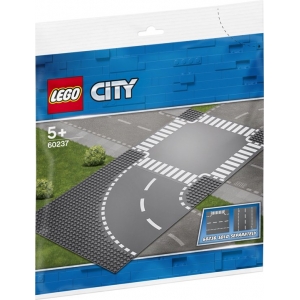 Bouwplaten LEGO City Bocht en Kruising - 60237 Bouwplaten LEGO City Bocht en Kruising - 60237