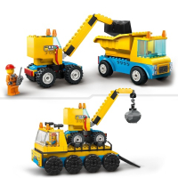 LEGO 60391 Kiepwagen, Bouwtruck en Sloopkraan