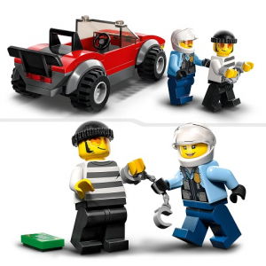 LEGO 60392 Achtervolging Auto op Politiemotor