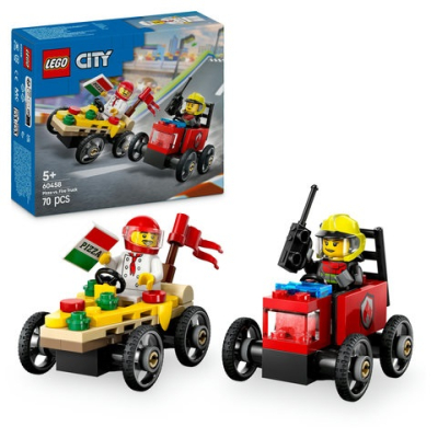 LEGO 60458 Pizza VS Brandweer Race