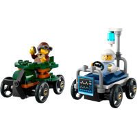 LEGO 60459 Vliegtuig VS Ziekenhuisbed Race