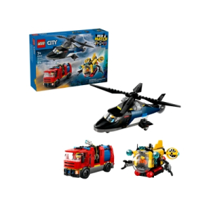 Helikopter, brandweerauto en onderzeeër remix (60462) Helikopter, brandweerauto en onderzeeër remix (60462)