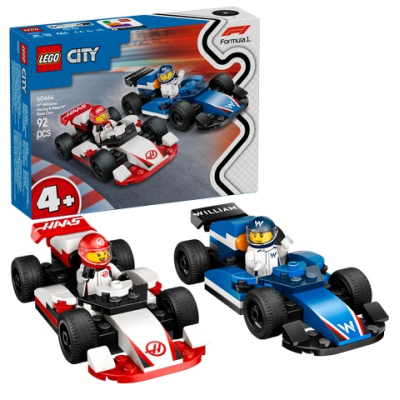 LEGO 60464 F1 Williams Racing en Haas F1 racewagens