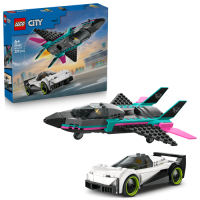 LEGO 60489 Straalvliegtuig VS Sportauto