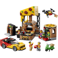 LEGO 60496 Pizzacentrale met Voertuigen