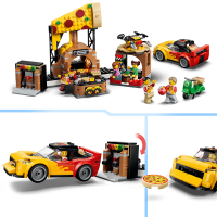 LEGO 60496 Pizzacentrale met Voertuigen